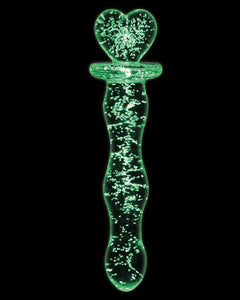 Firefly Heart A Glow Glass Dildo